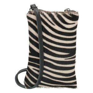 leren telefoontasje zebra print