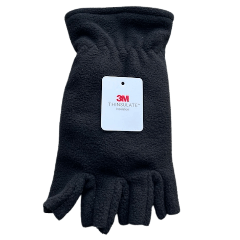 Vingerloze handschoenen - Heren handschoenen - Handschoenen zonder vingers - Thinsulate - Fleece - Zwart - One size - Afbeelding 3