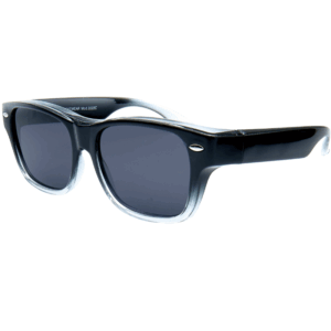 Zwarte overzetzonnebril